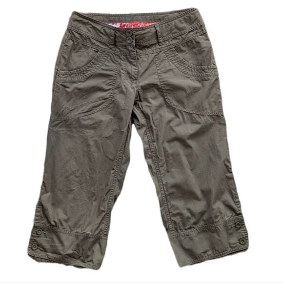 MEC Khaki green hiking trail crop pants size 2 @L1 - Picture 1 of 10